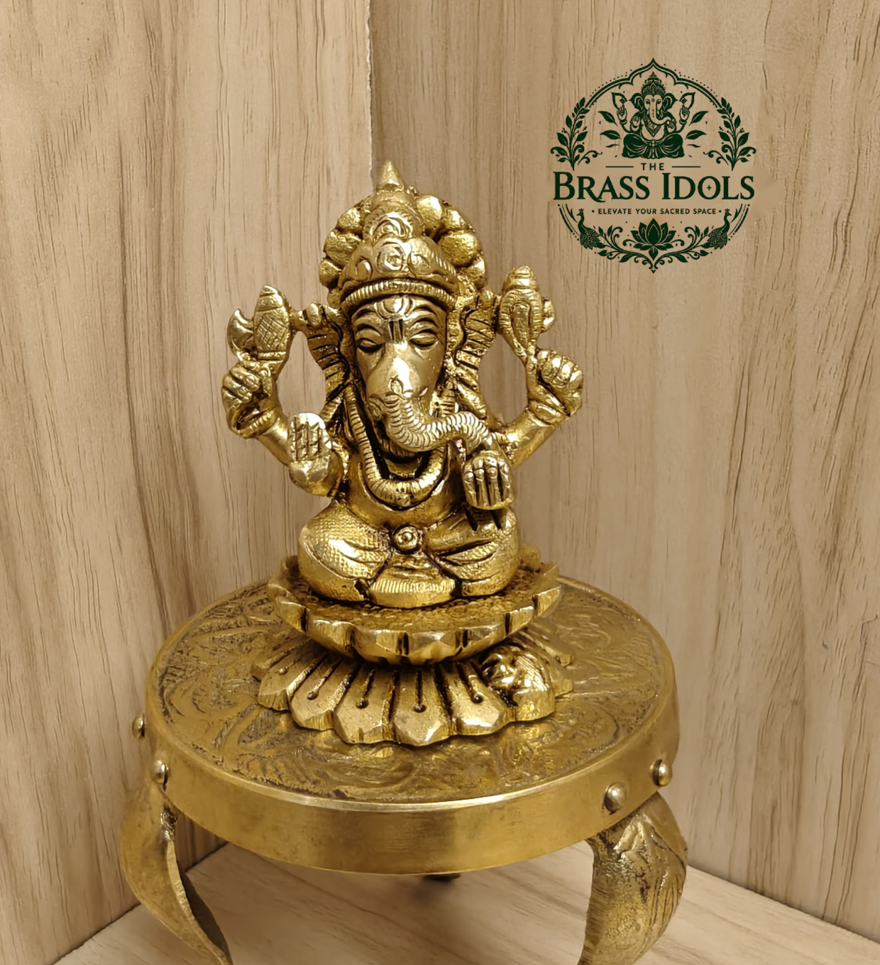 Brass Vinayagar Statue 3 Inch Brass Vinayagar Statue 3 Inch