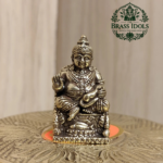 Miniature Brass Kubera Statue 1.4 Inch