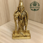 Brass Meenakshi Amman Statue 3.7 Inch