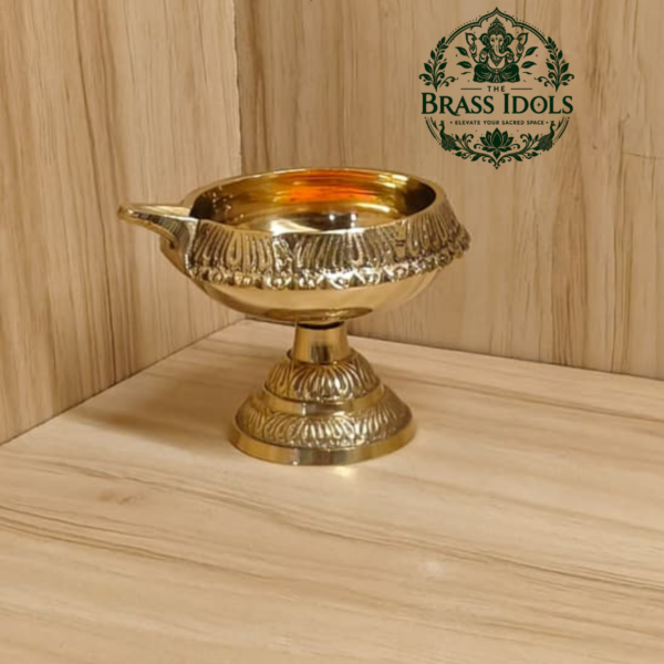 Brass Kubera Diya With Stand 2.2 Inch