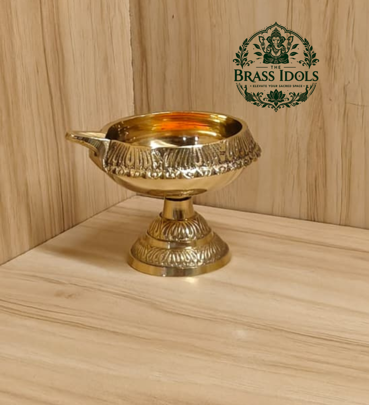 Brass Kubera Diya With Stand 2.2 Inch Brass Kubera Diya With Stand 2.2 Inch