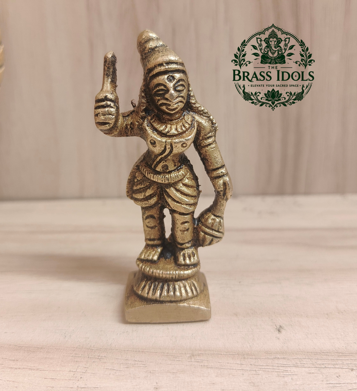 Brass Karuppasamy Statue 2.6 Inch Brass Karuppasamy Statue 2.6 Inch