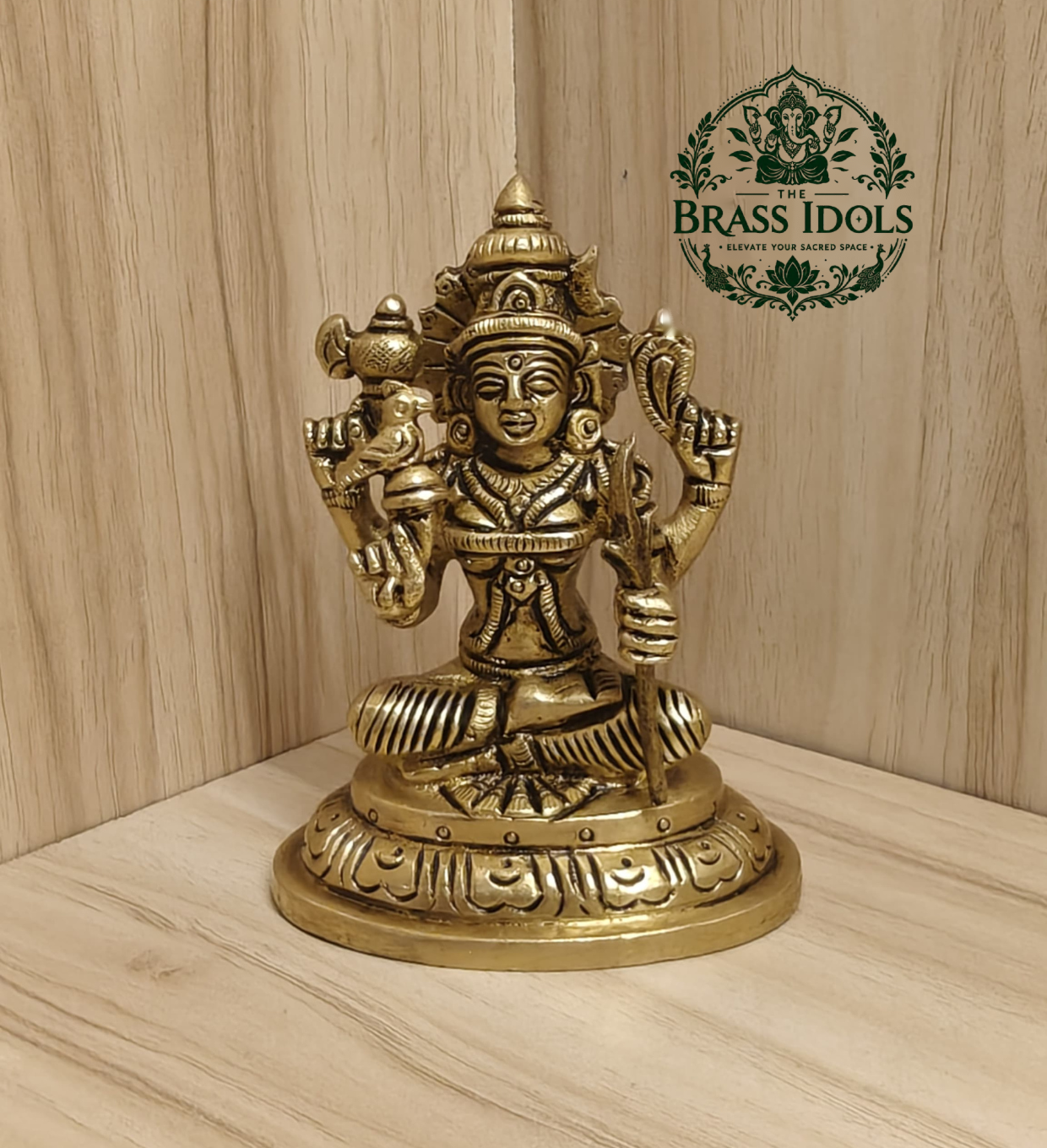 Brass Kamakshi Amman Statue 4 Inch Brass Kamakshi Amman Statue 4 Inch