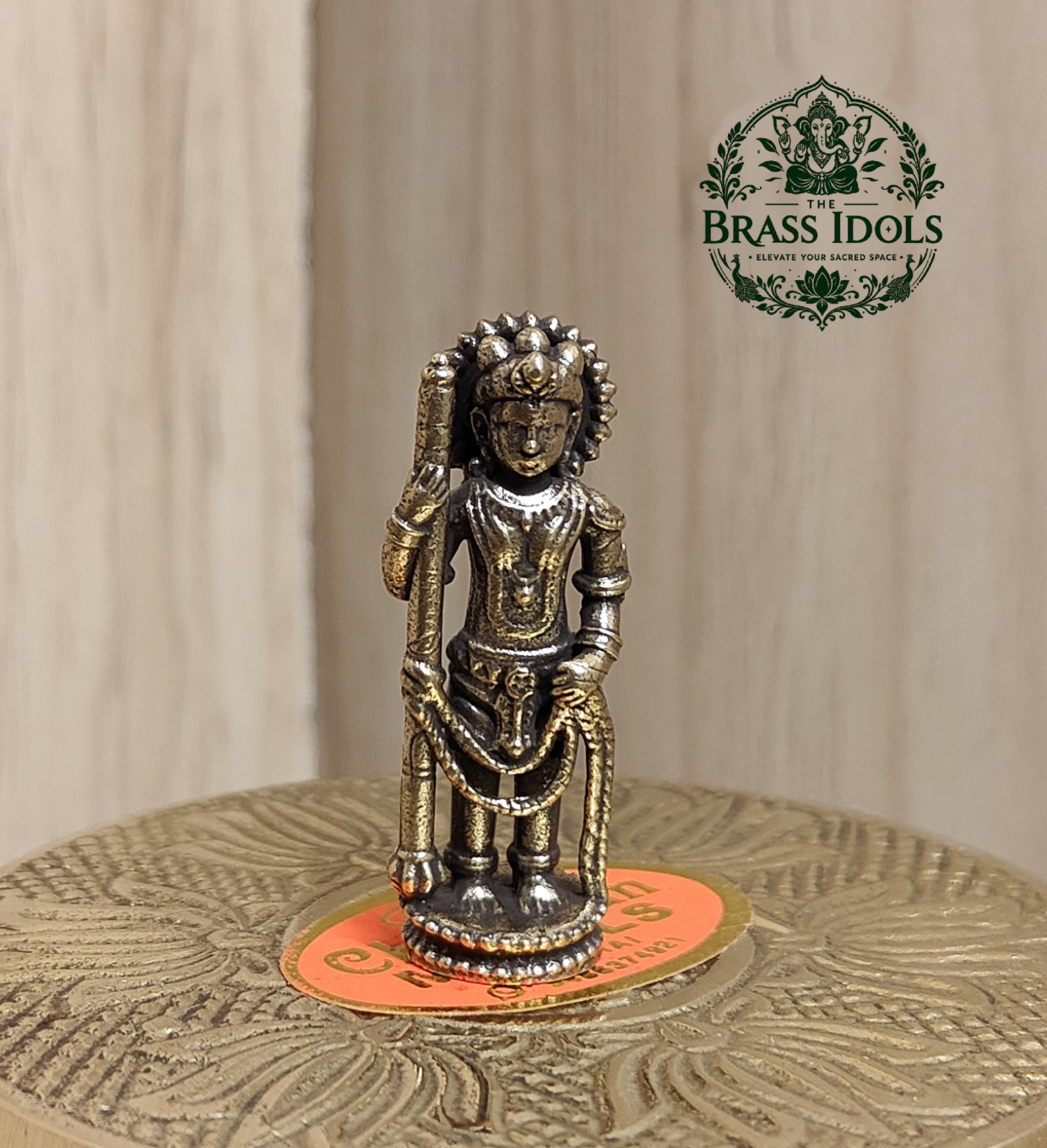 Miniature Brass Udupi Krishna Idol 1.5 Inch Miniature Brass Udupi Krishna Idol 1.5 Inch