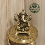 Brass Ganesh Statue 2.2 Inch