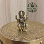 Miniature Brass Lakshmi Statue 1 Inch