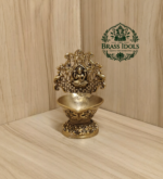 Premium Brass Gaja Lakshmi Vilakku 4 Inch