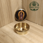 Brass Palani Murugan Kumkum Holder 2 Inch