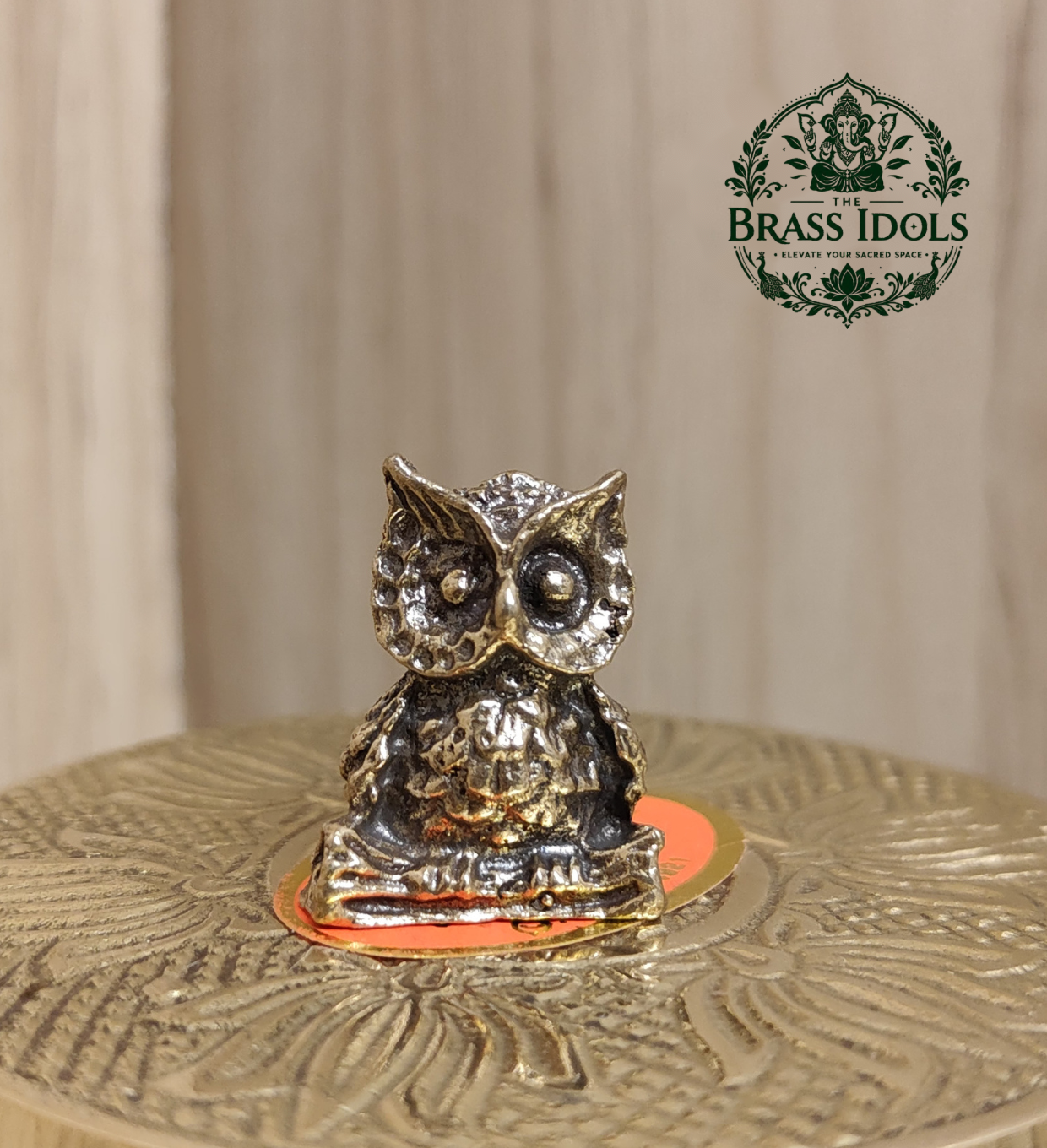 Miniature Brass Owl Figurine 1 Inch Miniature Brass Owl Figurine 1 Inch