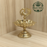 Brass Peacock Diya Size 3 – 4.9 Inch
