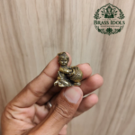 Miniature Brass Krishna Statue 1.1 Inch
