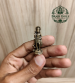 Miniature Brass Murugan Statue 1.6 Inch