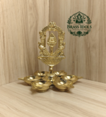 Brass Tiruvachi Vel Arumuga Vilakku 7 Inch