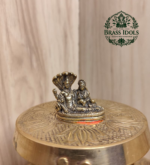 Miniature Brass Vishnu Lakshmi Idol 1 Inch