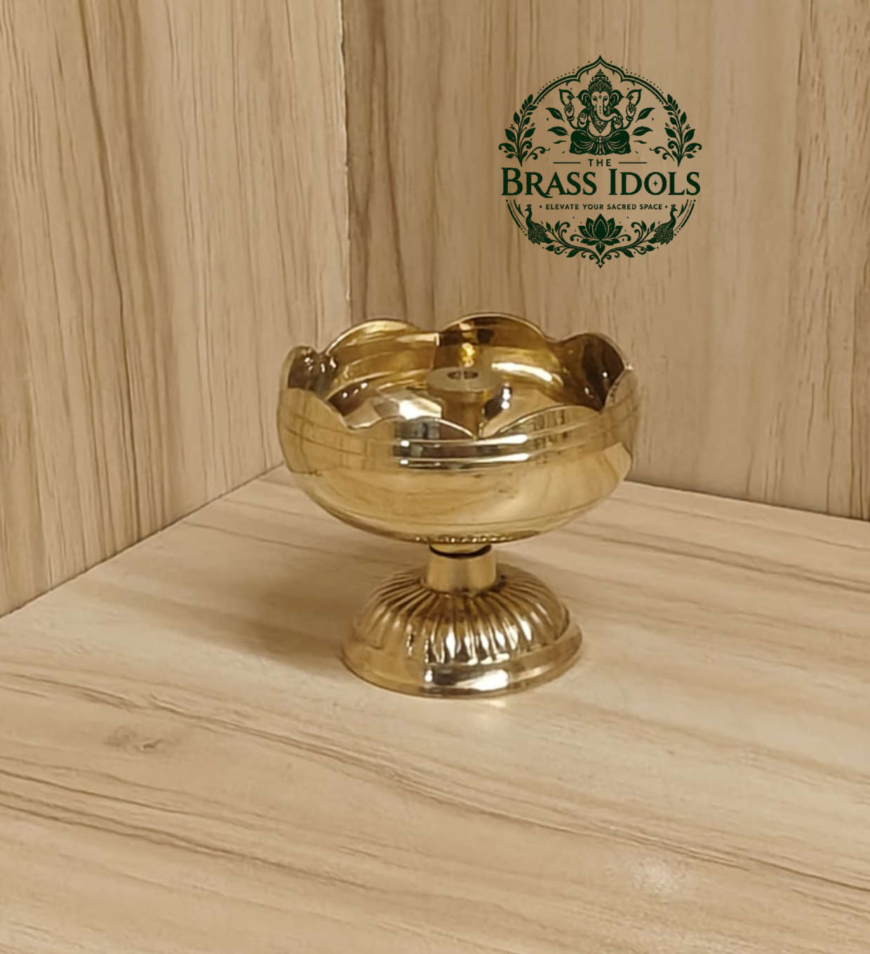 Brass Tomato Diya 1.7 Inch Brass Tomato Diya 1.7 Inch