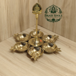 Brass Arumuga Vilakku 7.5 Inch