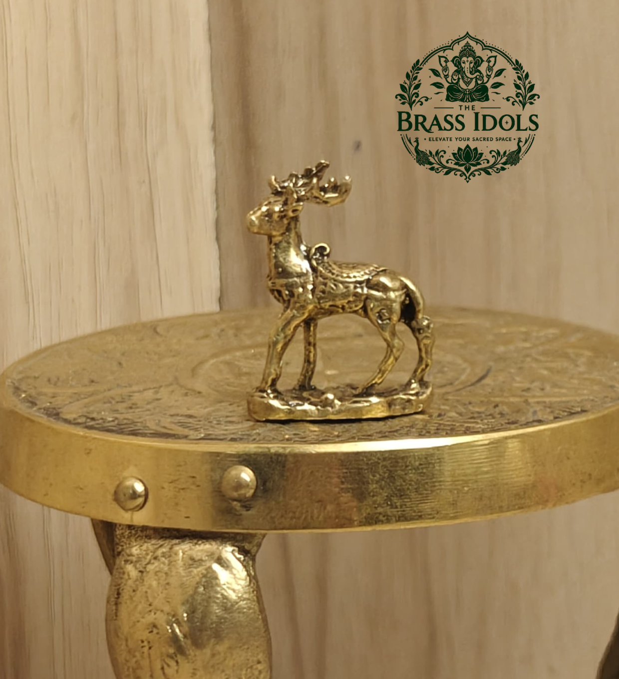 Miniature Brass Deer Statue 1.1 Inch Miniature Brass Deer Statue 1.1 Inch