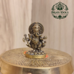 Miniature Brass Ganesh Murti 1.3 Inch