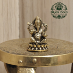 Miniature Brass Ganesh Idol 1.2 Inch