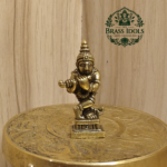 Miniature Brass Krishna Murti 1.6 Inch
