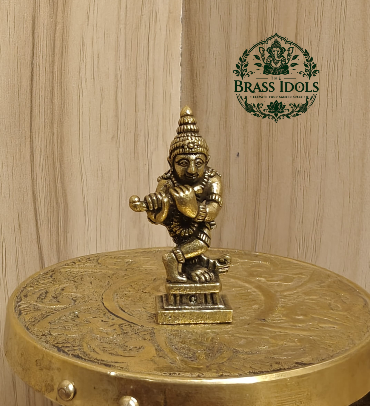 Miniature Brass Krishna Murti 1.6 Inch Miniature Brass Krishna Murti 1.6 Inch