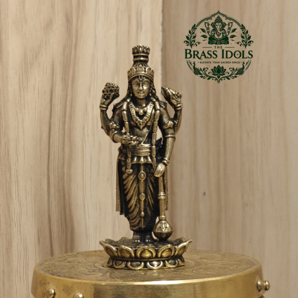 Premium Brass Guruvayoorappan Idol 3 Inch