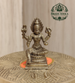 Miniature Brass Mariamman Statue 1.5 Inch