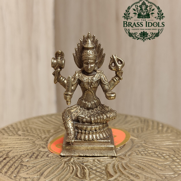 Miniature Brass Mariamman Statue 1.5 Inch