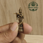 Miniature Brass Krishna Idol 1.5 Inch