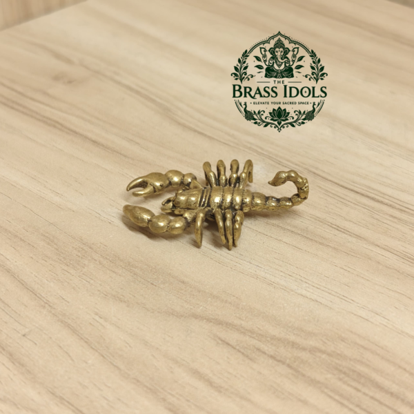 Miniature Brass Scorpion Figurine 1.8 Inch