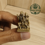 Miniature Brass Shiva Parivar Idol 1.1 Inch