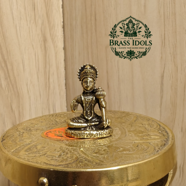 Miniature Brass Hanuman Idol 1.5 Inch