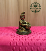 Premium Brass Bal Krishna Statue with Matka 3 Inch