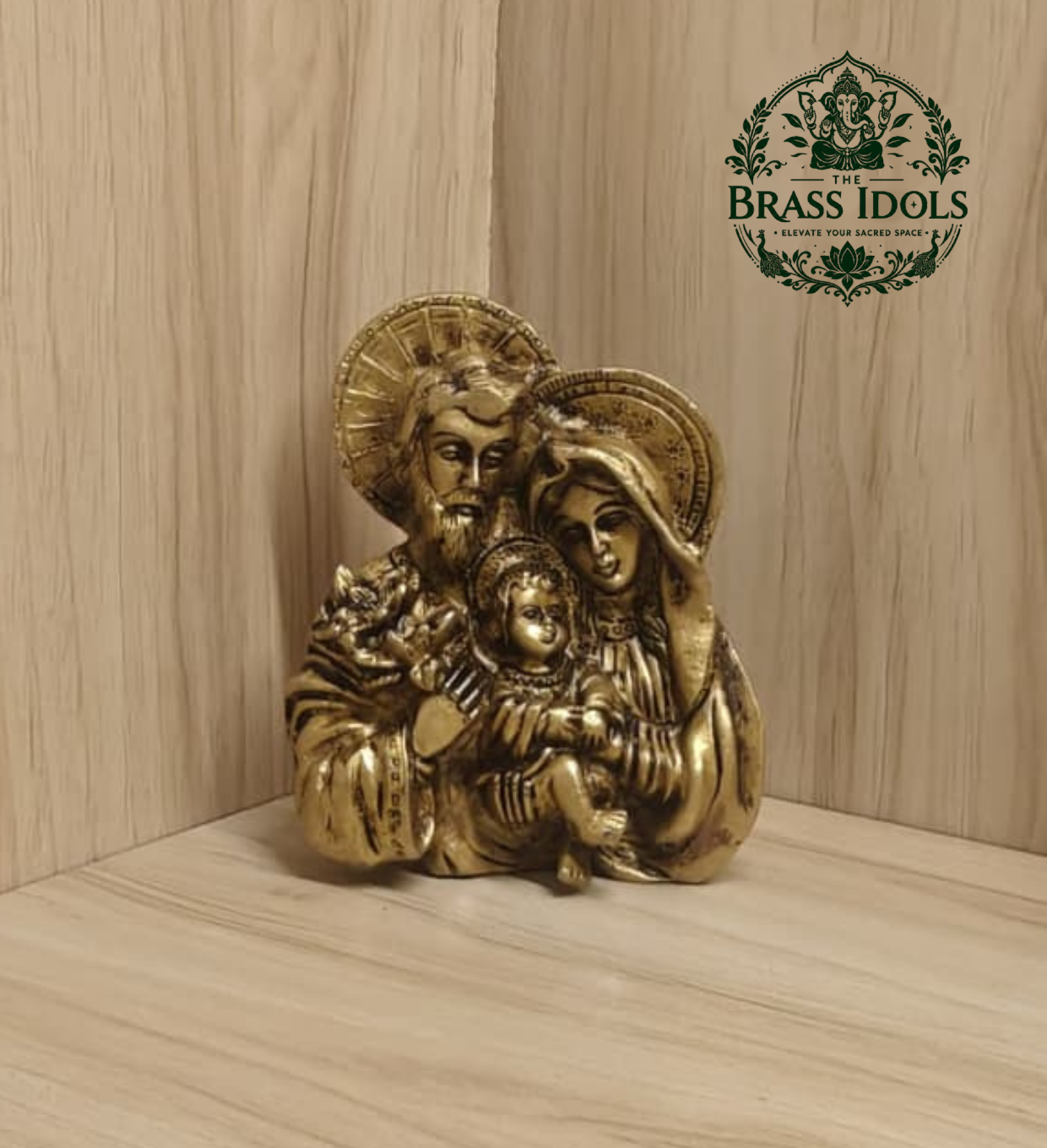 Brass Jesus Family Statue 4.5 Inch Brass Jesus Family Statue 4.5 Inch