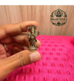 Miniature Brass Standing Ganesha Statue 1.5 Inch