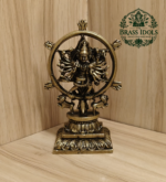 Premium Brass Chakrathalwar Statue 5 Inch