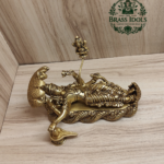 Brass Padmanabha Swamy Reclining Statue 5.2 Inch