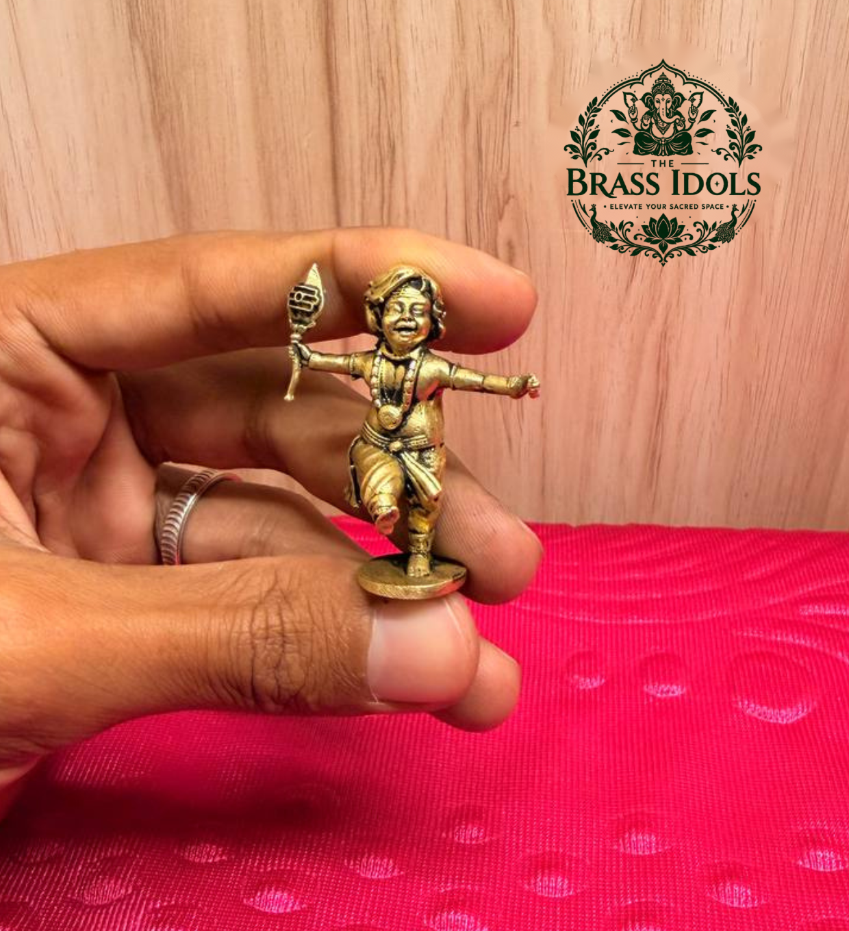 Brass Dancing Lord Murugan 1.8 Inch Brass Dancing Lord Murugan 1.8 Inch