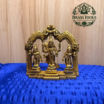 Brass Murugan Valli Deivanai Statue 5 Inch