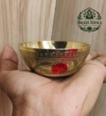 Brass Designer Katori Pooja Bowl 2.7 Inch