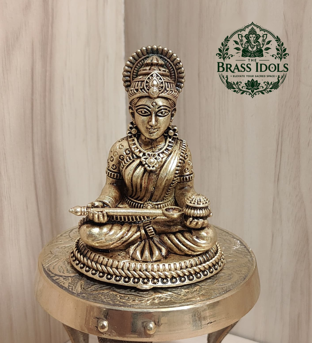 Premium Brass Annapoorani Idol 3 Inch Premium Brass Annapoorani Idol 3 Inch