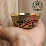 Brass Meenakari Diya Bowl 2.6 Inch