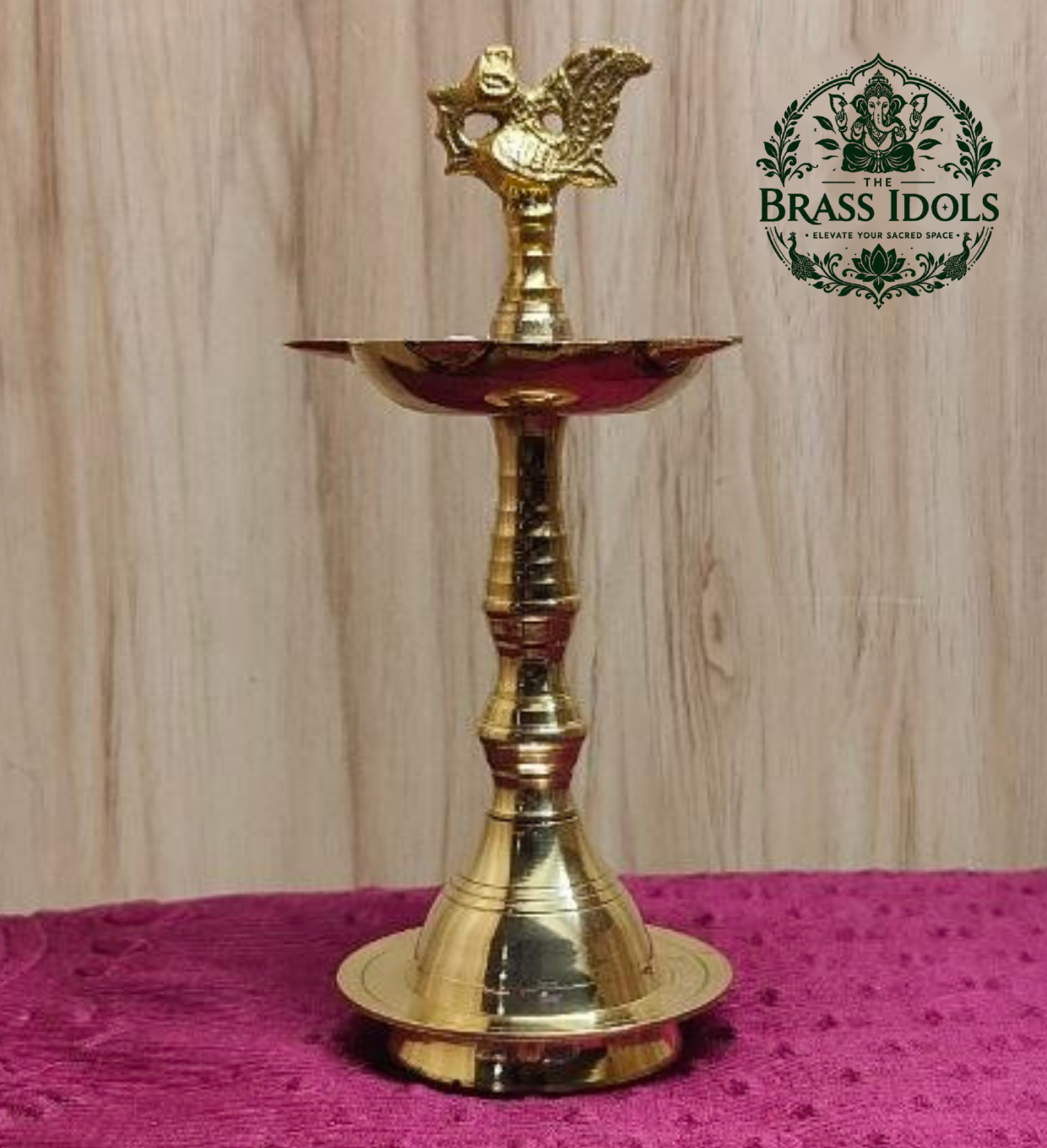 Brass Peacock Kuthu Vilakku 6.8 Inch Brass Peacock Kuthu Vilakku 6.8 Inch