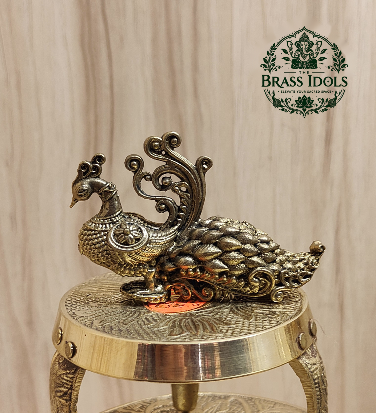 Brass Peacock Figurine 3 Inch Brass Peacock Figurine 3 Inch