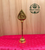Brass Murugan Vel Stand 6.5 Inch