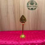 Brass Murugan Vel Stand 4.8 Inch