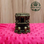Premium Brass Hampi Stone Chariot Miniature 2.2 Inch