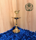 Brass Peacock Puja Diya 8 Inch