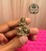 Miniature Brass Gajalakshmi Idol 1.3 Inch