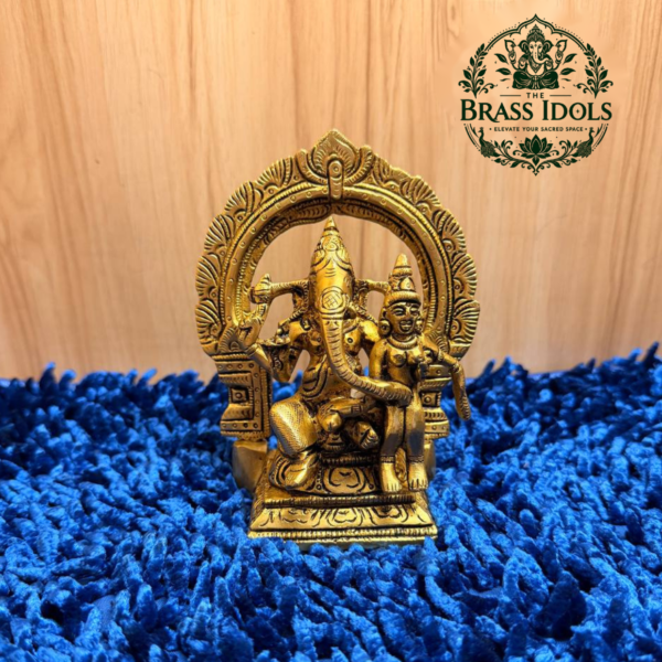 Brass Uchishta Ganesh Statue 5.5 Inch